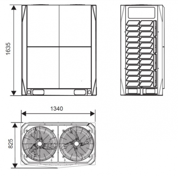 Наружный блок VRF системы 50-59,9 кВт Systemair SYSVRF2 M 560 AIR EVO HR R