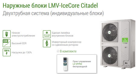 Наружный блок VRF системы 45-49,9 кВт Lessar LUM-HE450ATA4-C